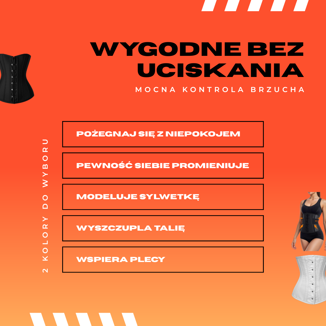 Gorset Wyszczuplający z Podwójną Kompresją – Modeluje Talię i Brzuch